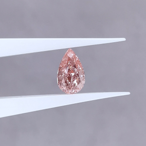 Diamant cultivé en laboratoire VVS taille poire rose vif avec IGI