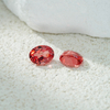 Pierres précieuses cultivées en laboratoire en vrac de couleur Padparadscha rose de coupe ovale